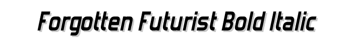 Forgotten%20Futurist%20Bold%20Italic font