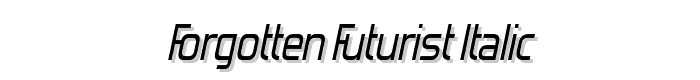 Forgotten%20Futurist%20Italic font