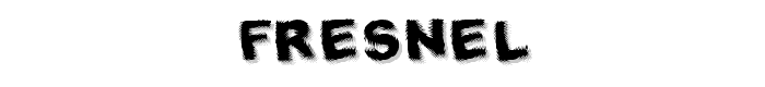 Fresnel font