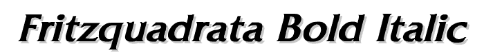 FritzQuadrata%20Bold%20Italic font