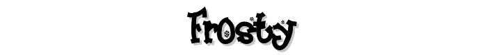 Frosty font