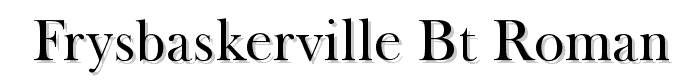 FrysBaskerville%20BT%20Roman font