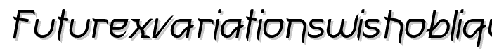 FuturexVariationSwishOblique font