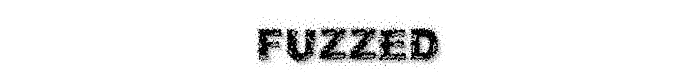 Fuzzed font