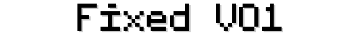 fixed_v01 font