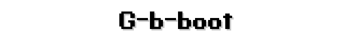 G%20B%20BOOT font