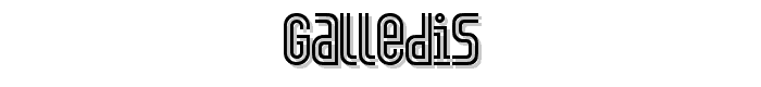 GALLEDIS font