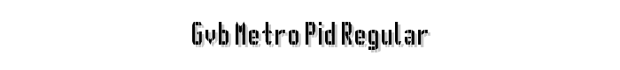 GVB%20metro%20pid%20Regular font