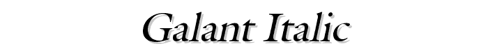 Galant%20Italic font