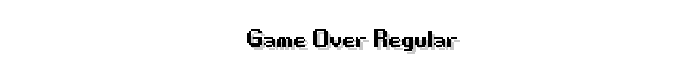 Game%20Over%20Regular font