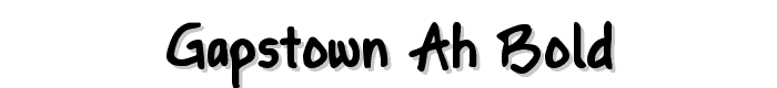 Gapstown%20AH%20Bold font