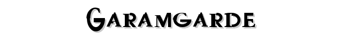 GaramGarde font