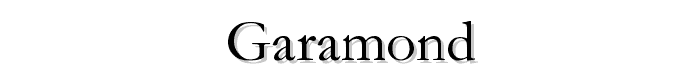 Garamond font