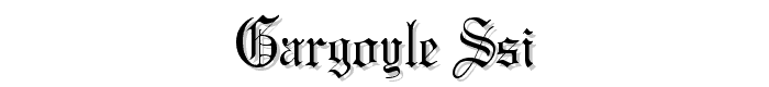 Gargoyle%20SSi font