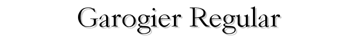 Garogier%20Regular font