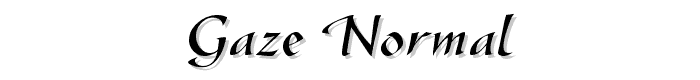 Gaze%20Normal font