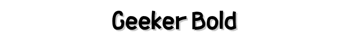 Geeker%20Bold font