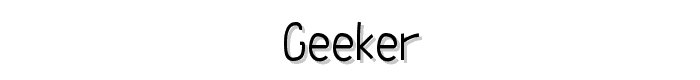 Geeker font