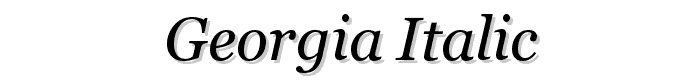 Georgia%20Italic font