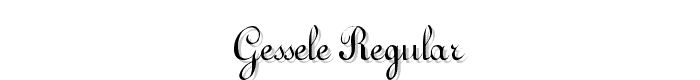 Gessele%20Regular font