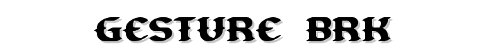 Gesture%20BRK font