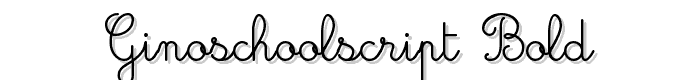 GinoSchoolScript%20Bold font