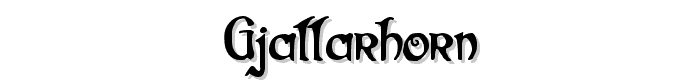 Gjallarhorn font