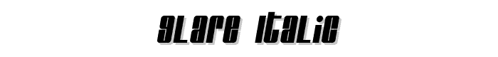 Glare%20Italic font