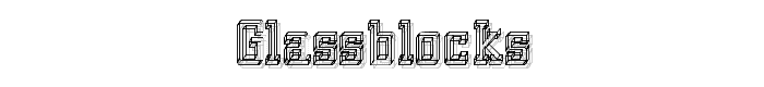 GlassBlocks font