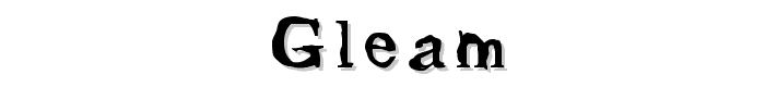 Gleam font