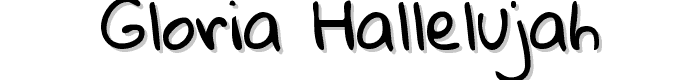 Gloria%20Hallelujah font