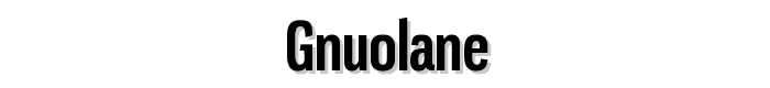 Gnuolane font