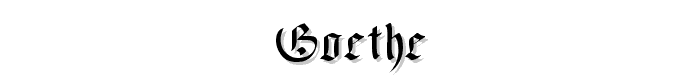 Goethe font