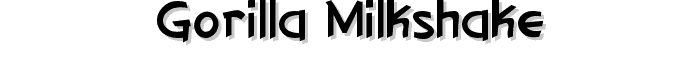 Gorilla%20Milkshake font