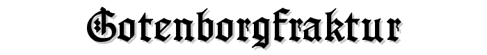 GotenborgFraktur font