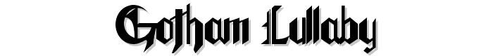 Gotham%20Lullaby font