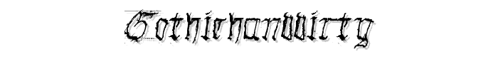 GothicHandDirty font