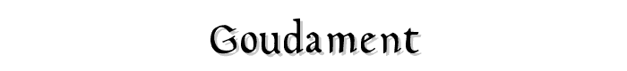 Goudament font