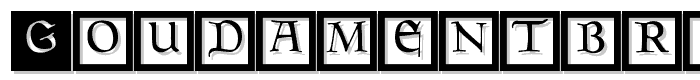 GoudamentBricks font