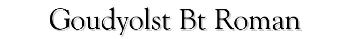 GoudyOlSt%20BT%20Roman font