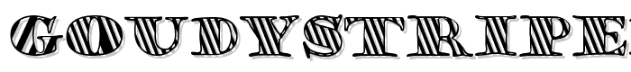 GoudyStriped font