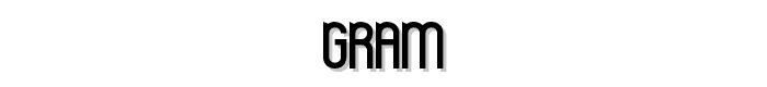 Gram font