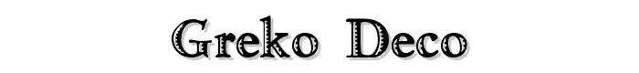 Greko%20Deco font