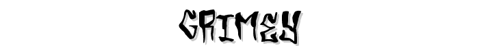 Grimey font