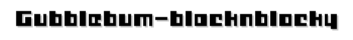 Gubblebum%20BlacknBlocky font