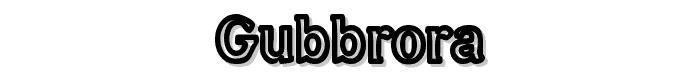 Gubbr%C3%B6ra font