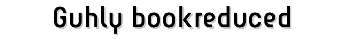 Guhly-Bookreduced font