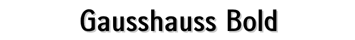 gausshauss%20bold font