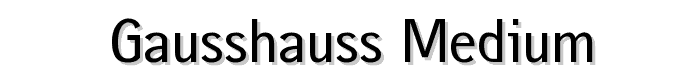 gausshauss%20medium font