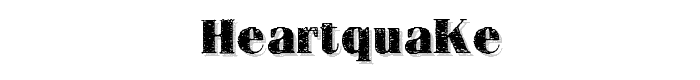 HEARTQUAKE font